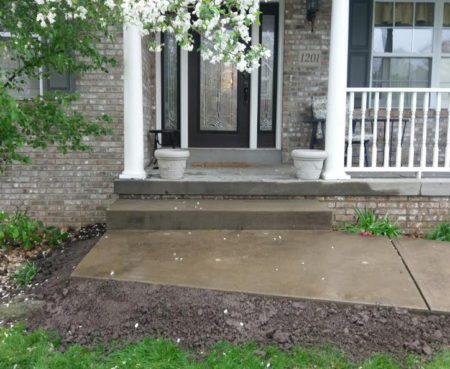 Front Stoop After - A1 Concrete Leveling