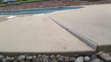 Pool Deck Before - A1 Concrete Leveling